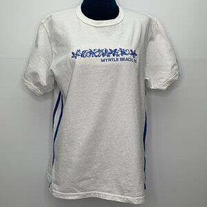Pacific & Co T Shirt  Medium Myrtle Beach White Cotton Vintage Tee